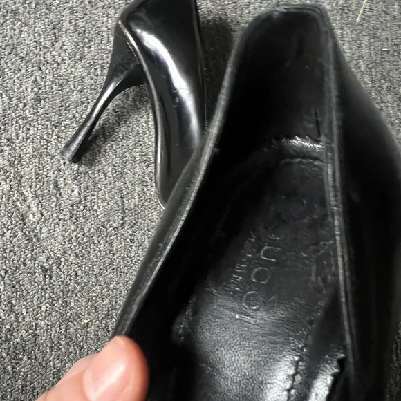 Gucci Black Stiletto Pump Pointed Toe Heels, size 36 - Picture 12 of 13